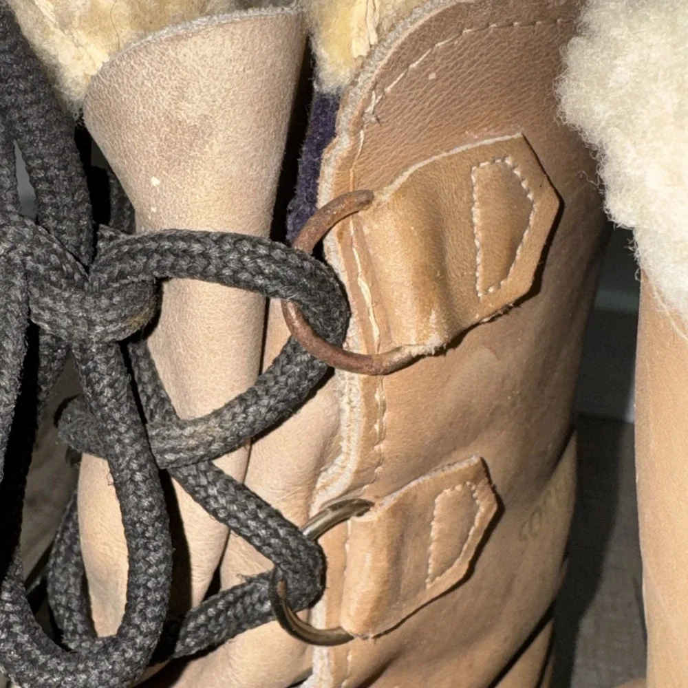 Vintage Sorel Men Caribou Boots Size 10 Canada Kaufman Wool Liners Winter Snow